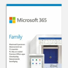 Microsoft 365 Family - 6 gebruikers - 1 jaar (Digitaal)