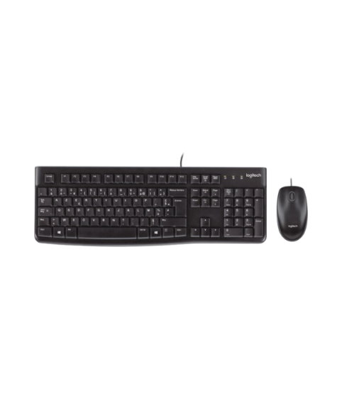 Logitech MK120 Azerty toetsenbord en muis met draad