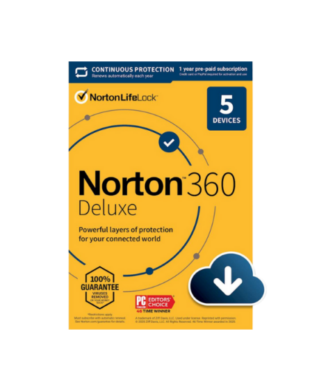 Norton 360 Deluxe - 5 toestellen - 1 jaar