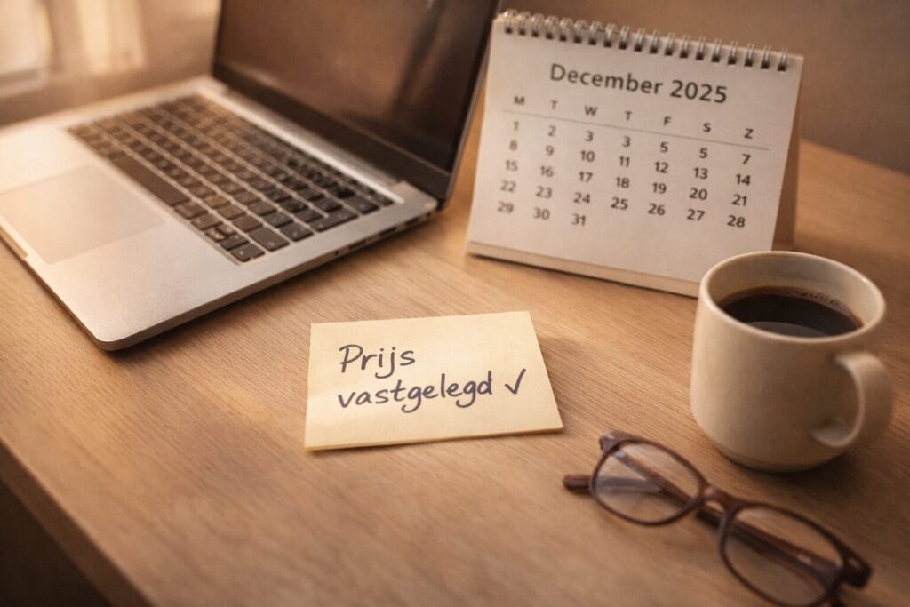 Laptop uit voorraad kopen betekent een vastgelegde prijs.